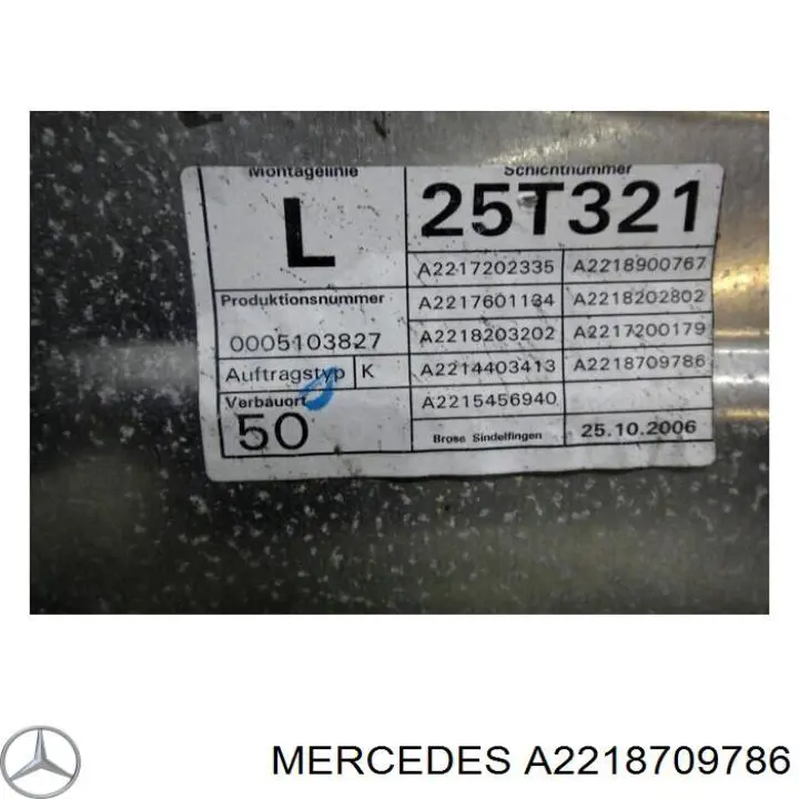  A2218709786 Mercedes