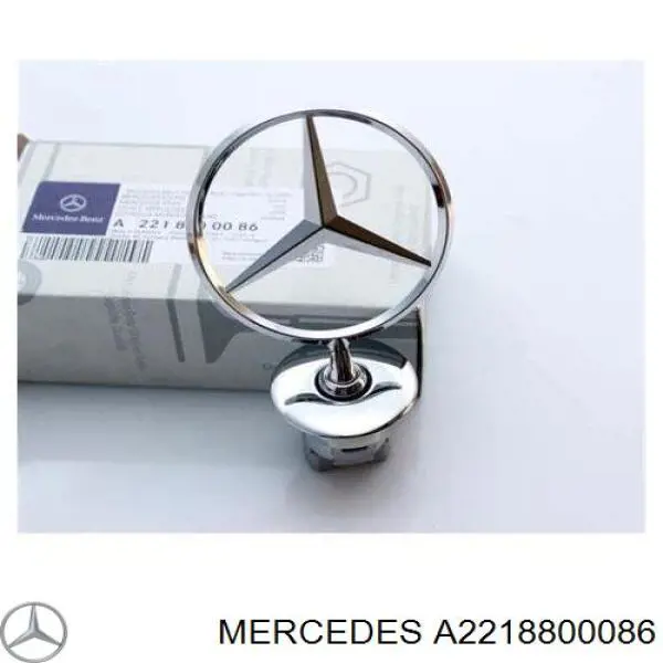 A2218800086 Mercedes emblema da capota