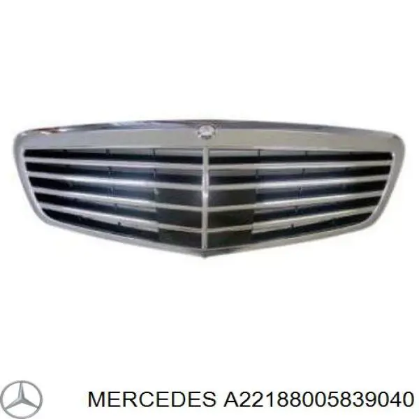 A22188005839040 Mercedes решетка радиатора