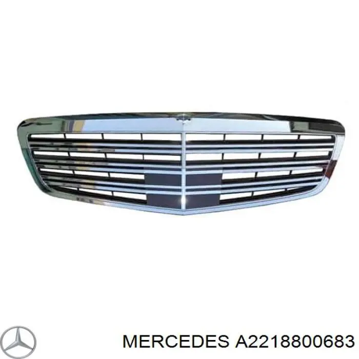 Решетка радиатора на Mercedes S W221 (Мерседес-бенц С)