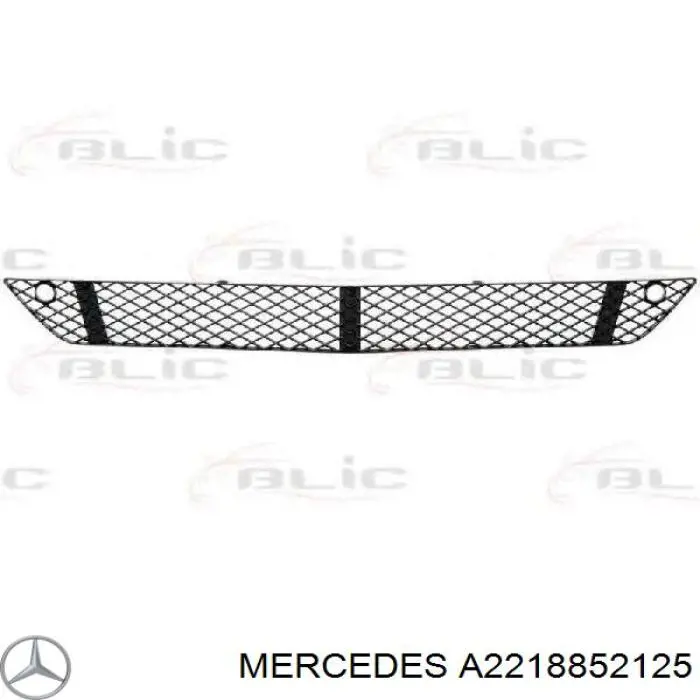 A2218852125 Mercedes Молдинг бампера заднего, центральный