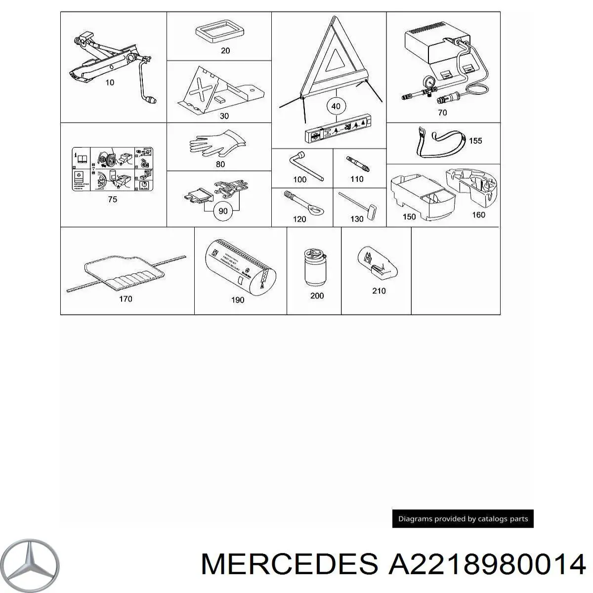 A2218980014 Mercedes 