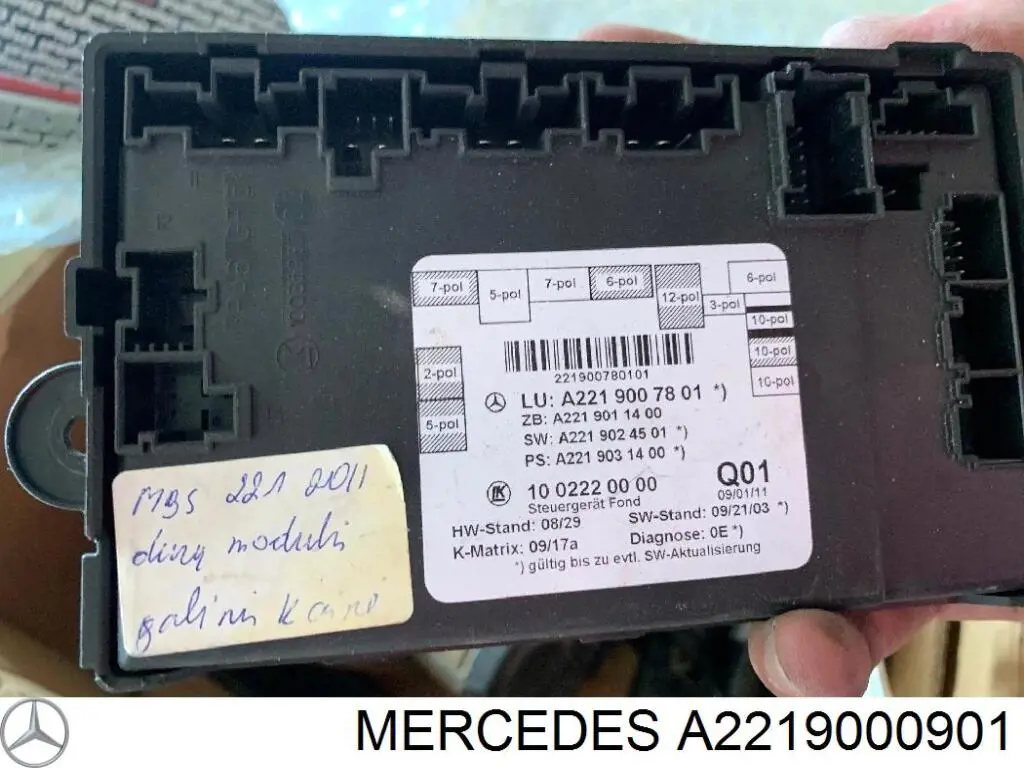 Блок комфорта передней двери Mercedes A2219000901 цена, от 67.30 USD