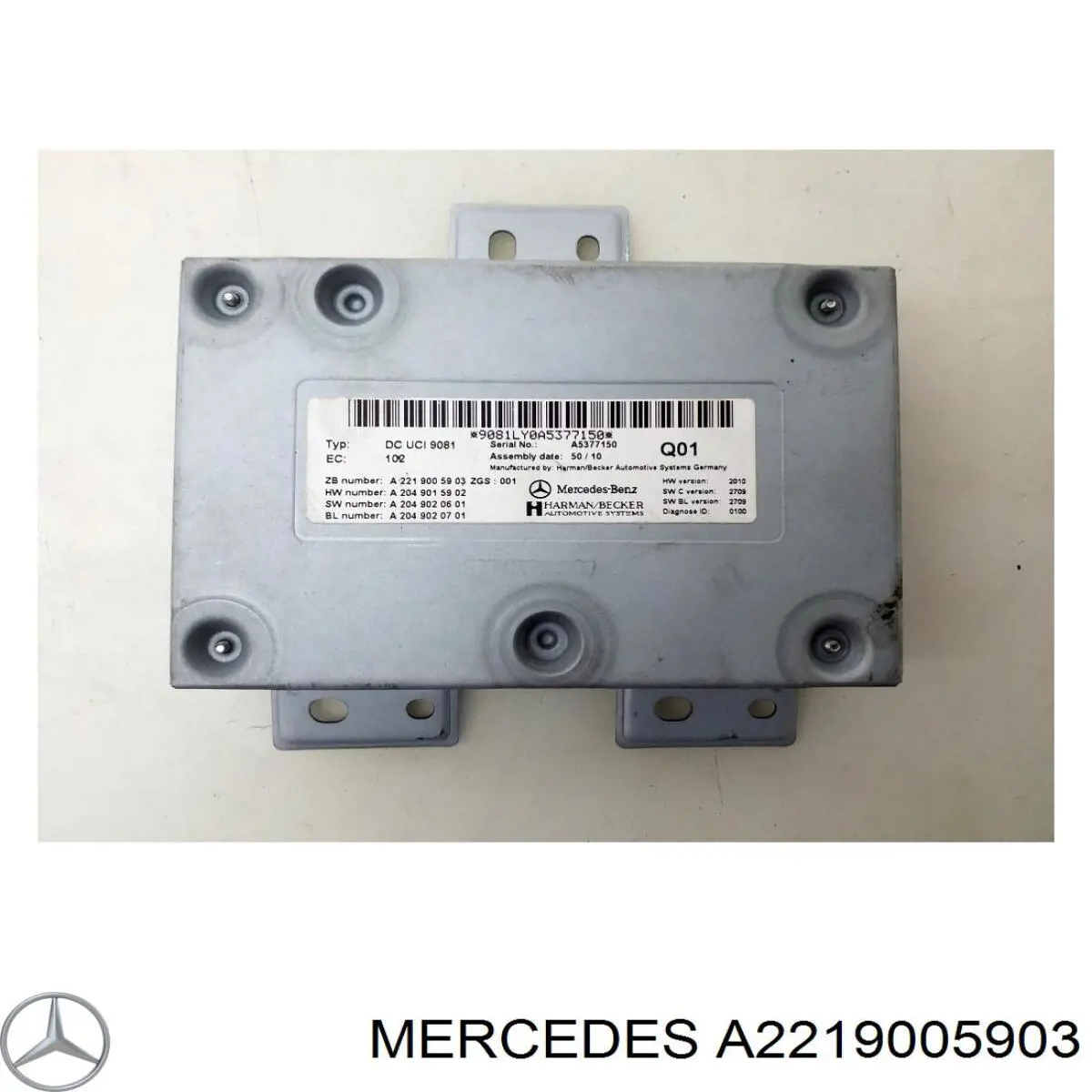 Блок управления мультимедийный Mercedes 2219005903 цена, от 17.74 USD