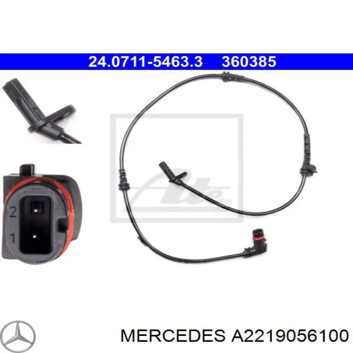 A2219056100 Mercedes датчик абс (abs передний)