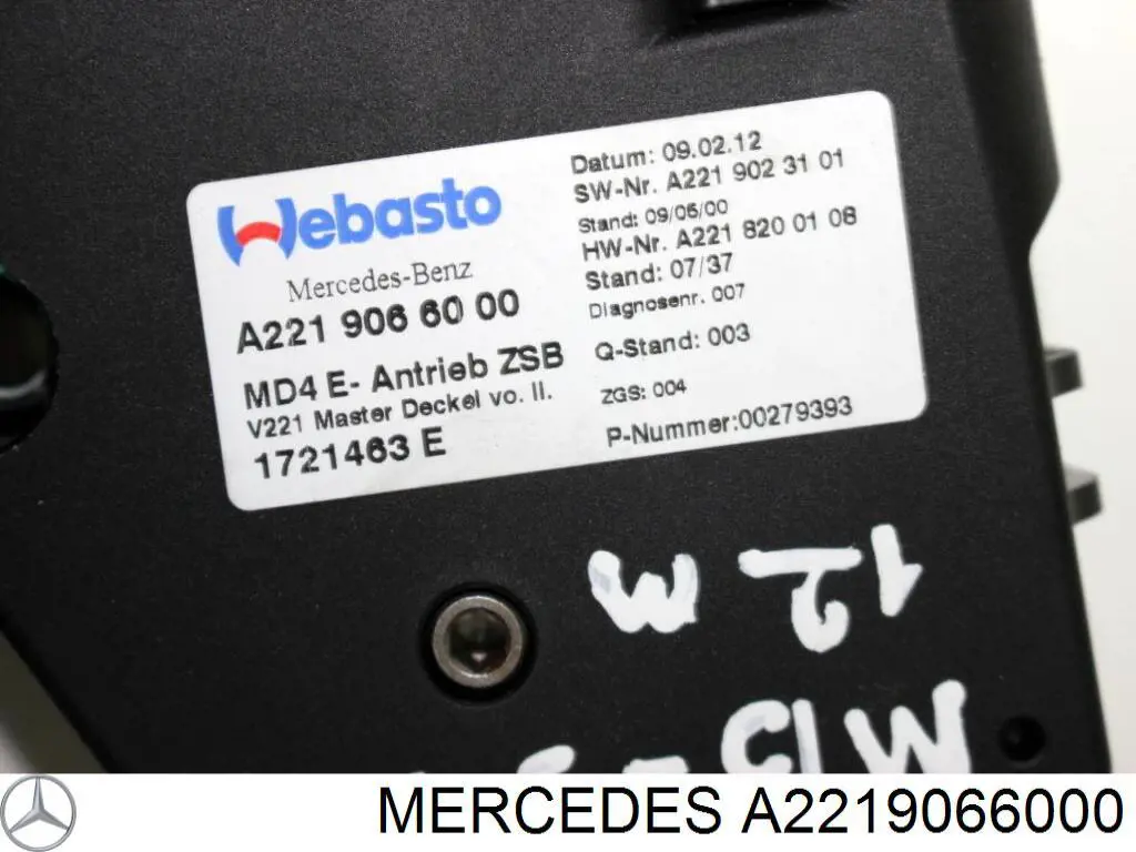 2219066000 Mercedes 