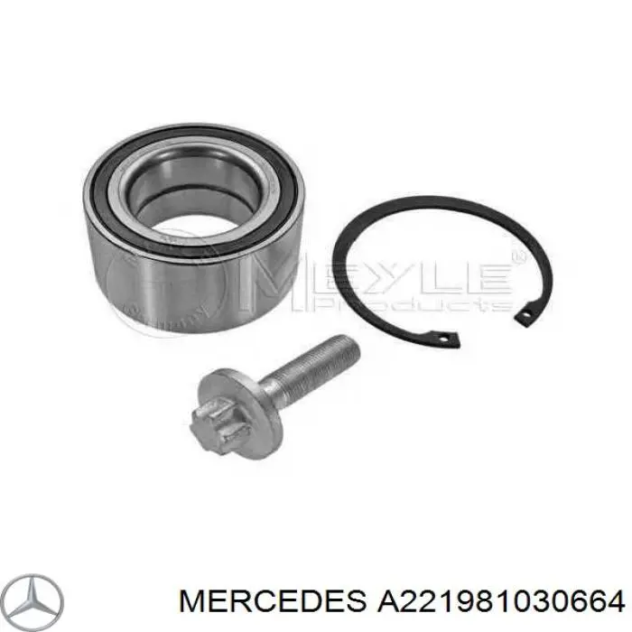 Комплект подшипника ступицы колеса Mercedes A221981030664 цена, от 59.54 USD