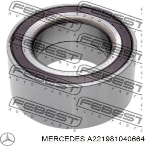 Комплект подшипника ступицы колеса Mercedes A221981040664 цена, от 98.10 USD