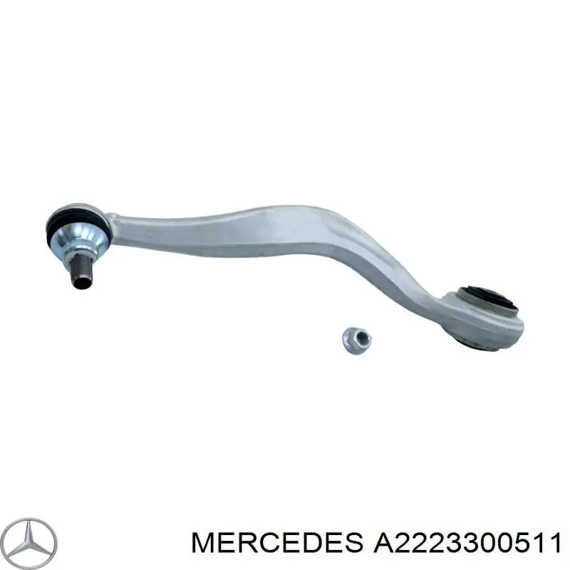 A2223300511 Mercedes braço oscilante inferior esquerdo de suspensão dianteira