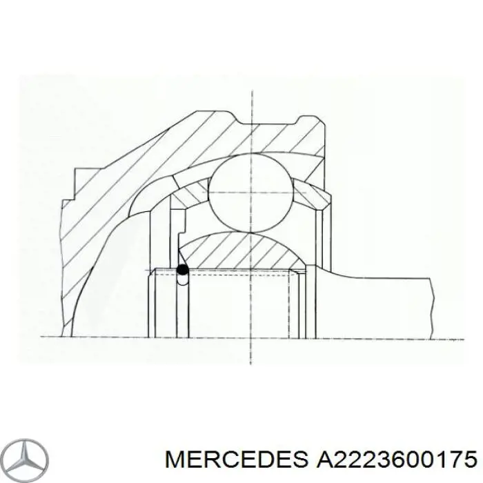A2223600175 Mercedes Наружная граната