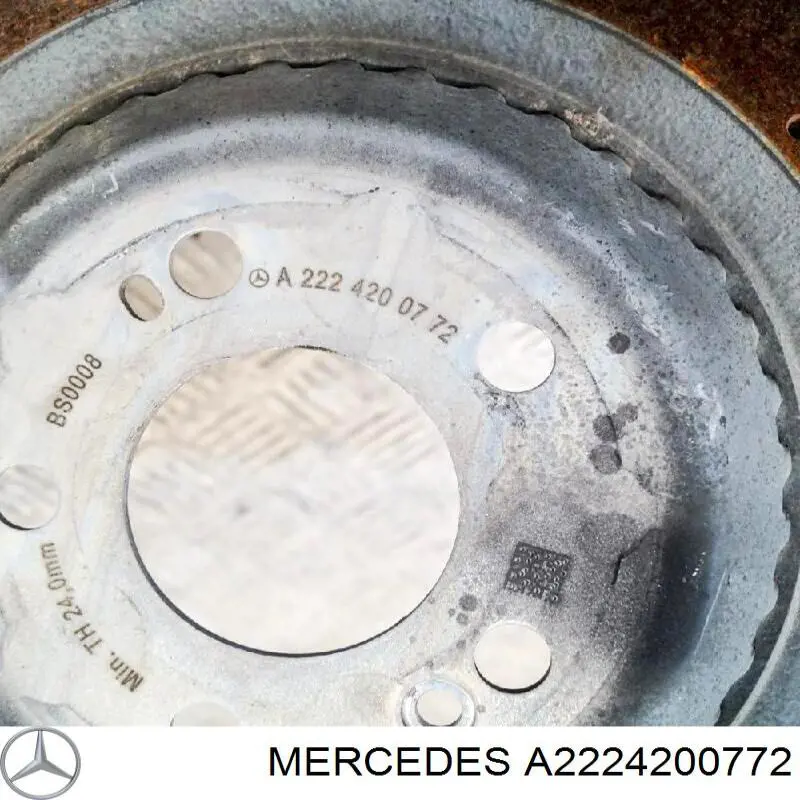 Задний дисковый тормоз Mercedes 2224200772
