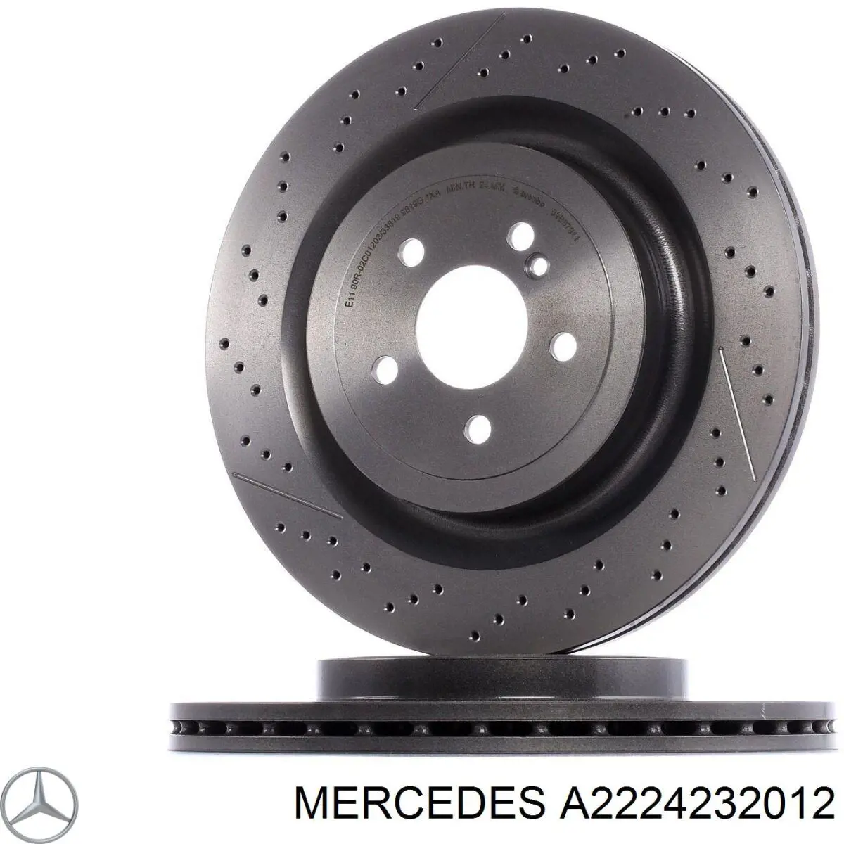 A2224232012 Mercedes disco do freio traseiro