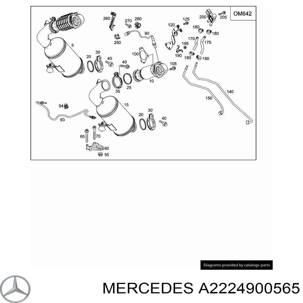 A2224900565 Mercedes 