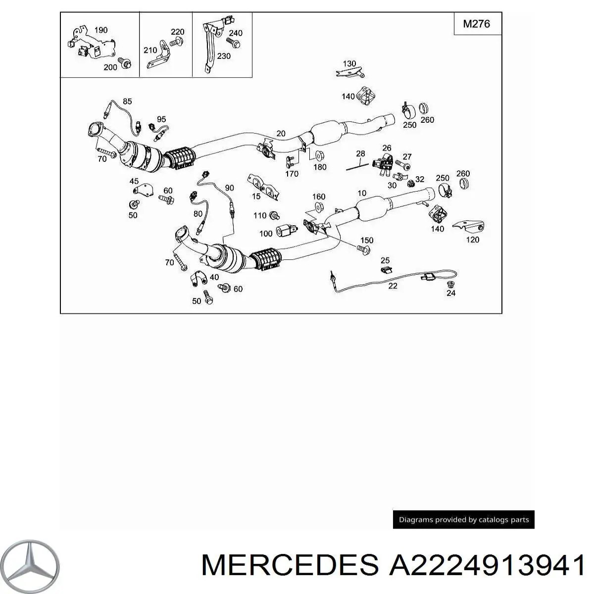  Mercedes A2224913941 цена, от 6.33 USD