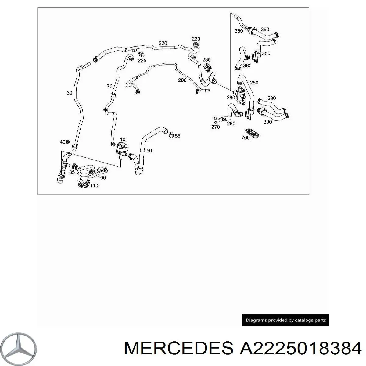  Mercedes A2225018384 цена, от 78.86 USD