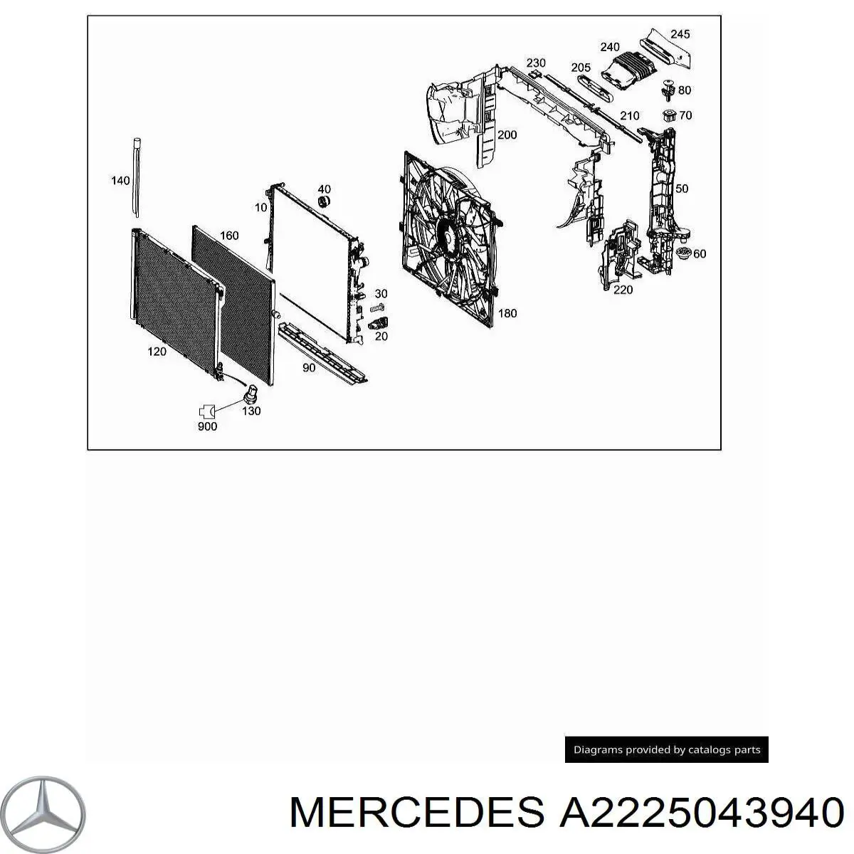 A2225043940 Mercedes 