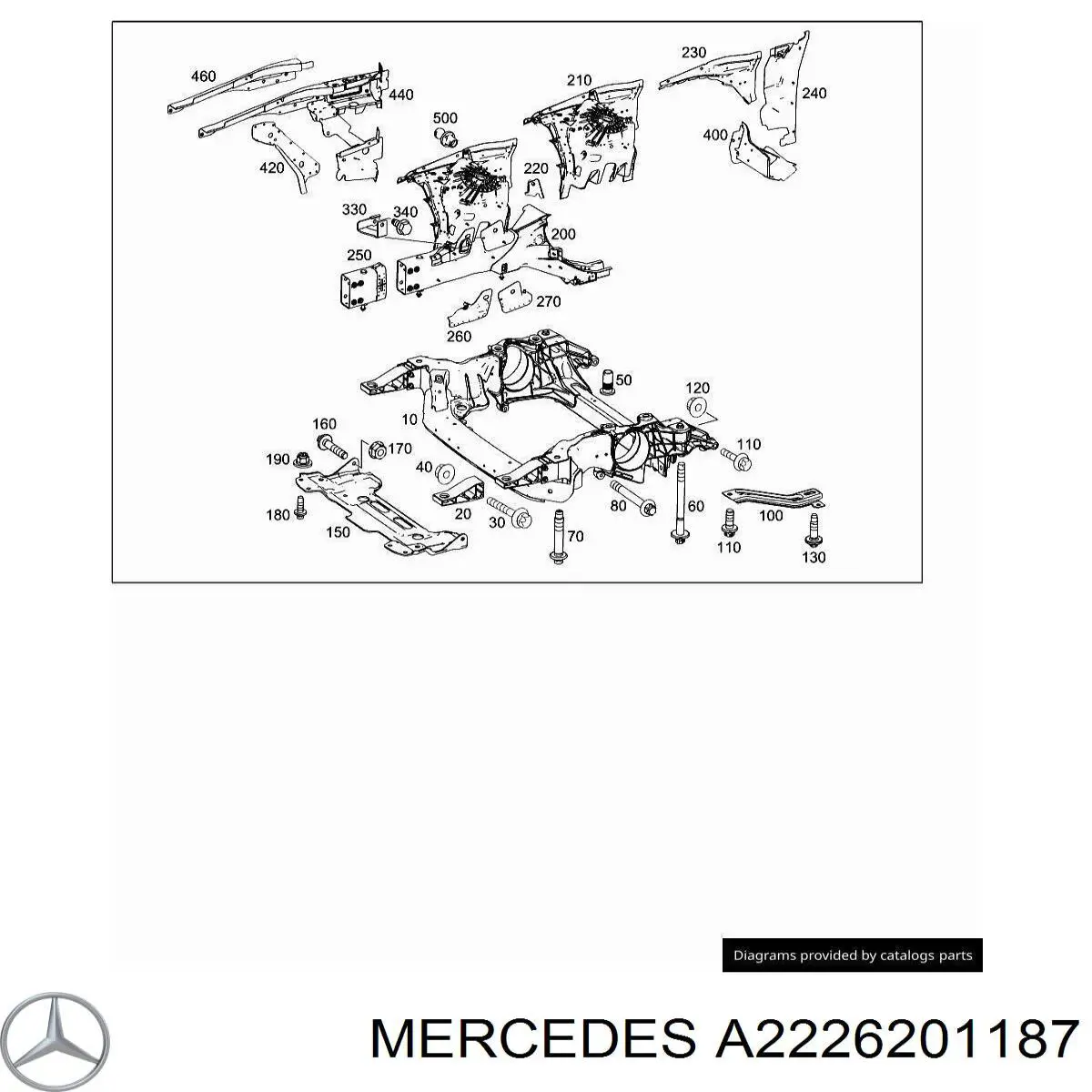 A2226201187 Mercedes Четверть передняя левая