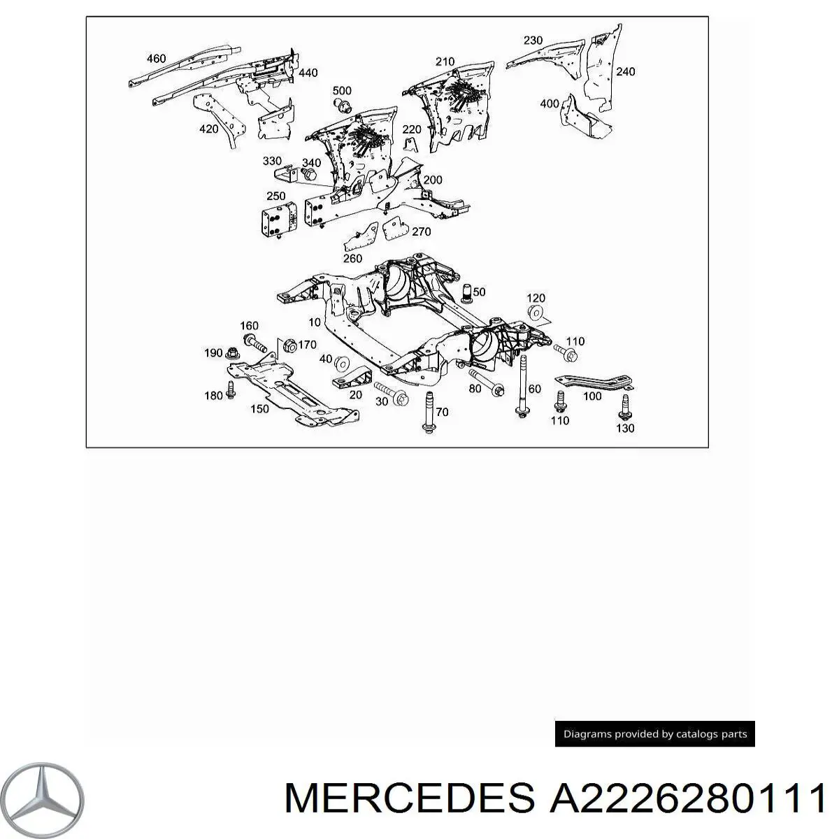  Mercedes A2226280111 цена, от 70.54 USD