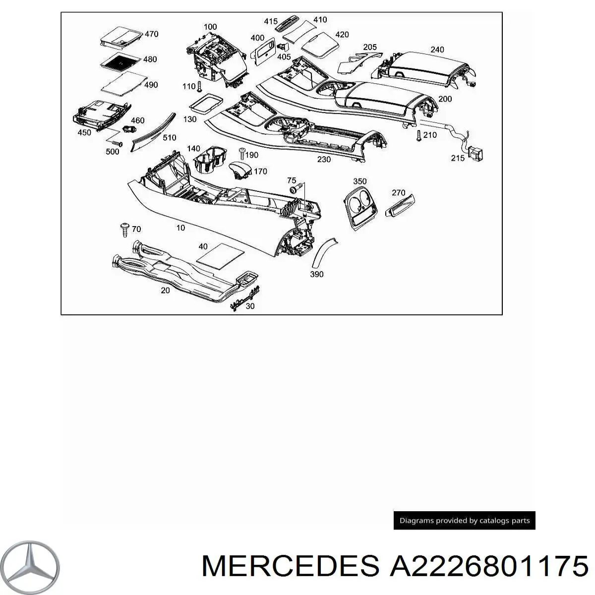  Mercedes A2226801175 цена, от 13.94 USD