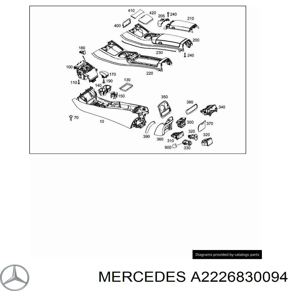  Mercedes A2226830094 цена, от 8.89 USD