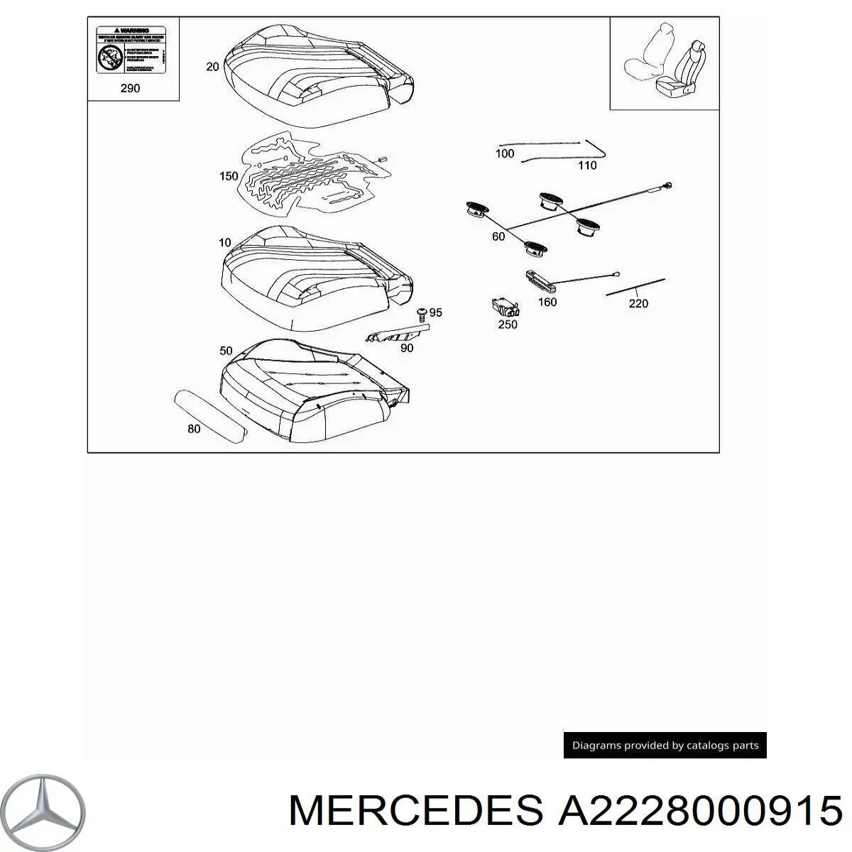 A2228000915 Mercedes 