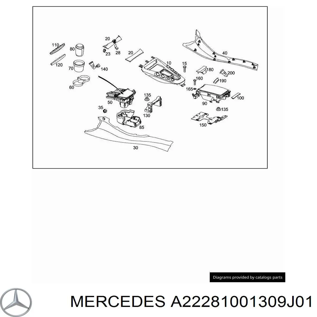  A22281001309J01 Mercedes