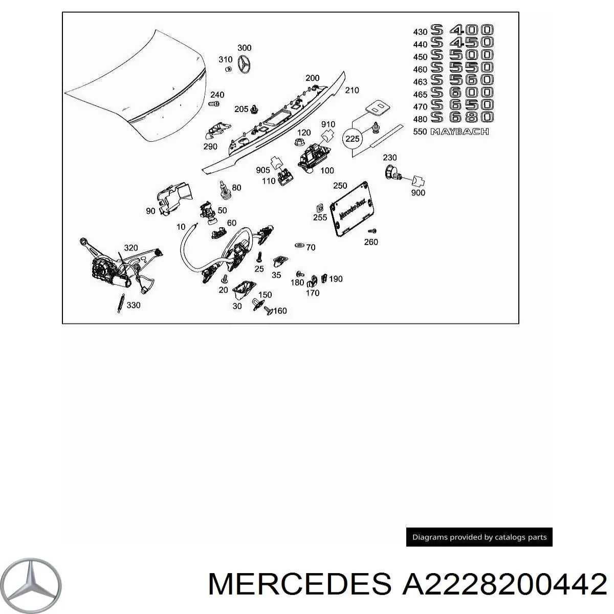 Купить A2228200442 Mercedes 