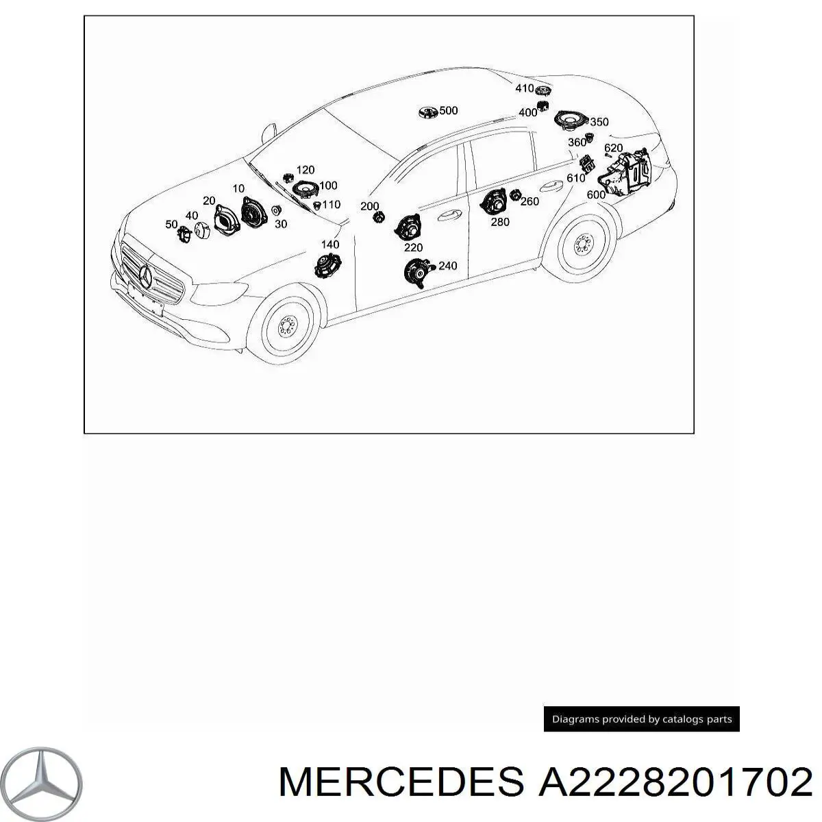  Mercedes A2228201702 цена, от 63.35 USD