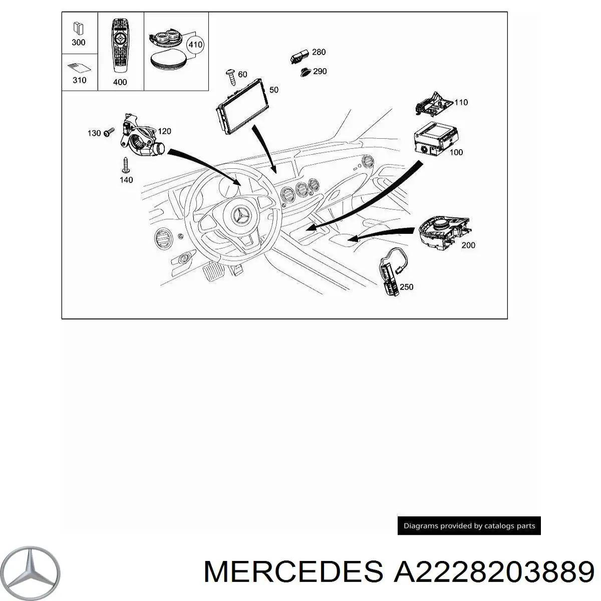 A2228203889 Mercedes 