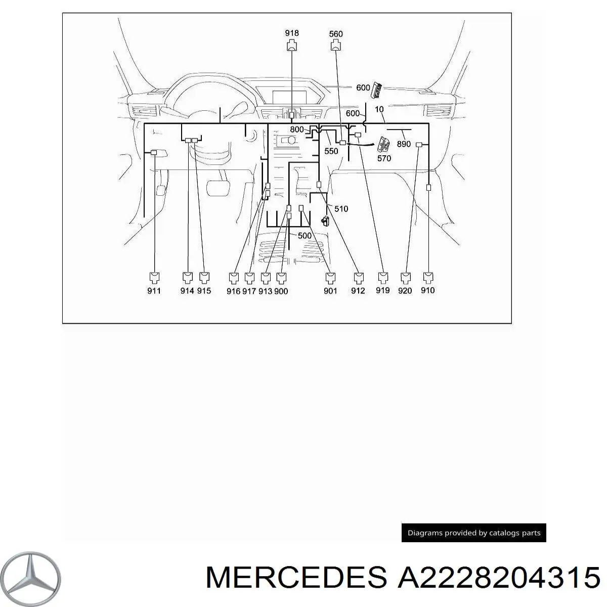  Mercedes A2228204315 цена, от 33.86 USD