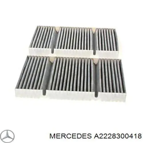 Фильтр воздушный отопителя Mercedes A2228300418 цена, от 146.33 USD