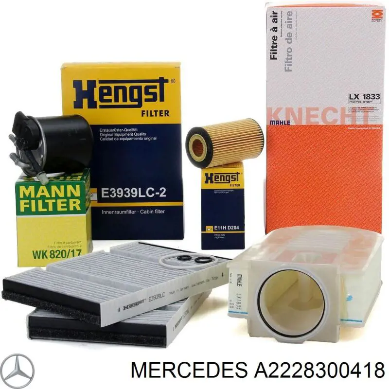 Фильтр салона A2228300418 Mercedes