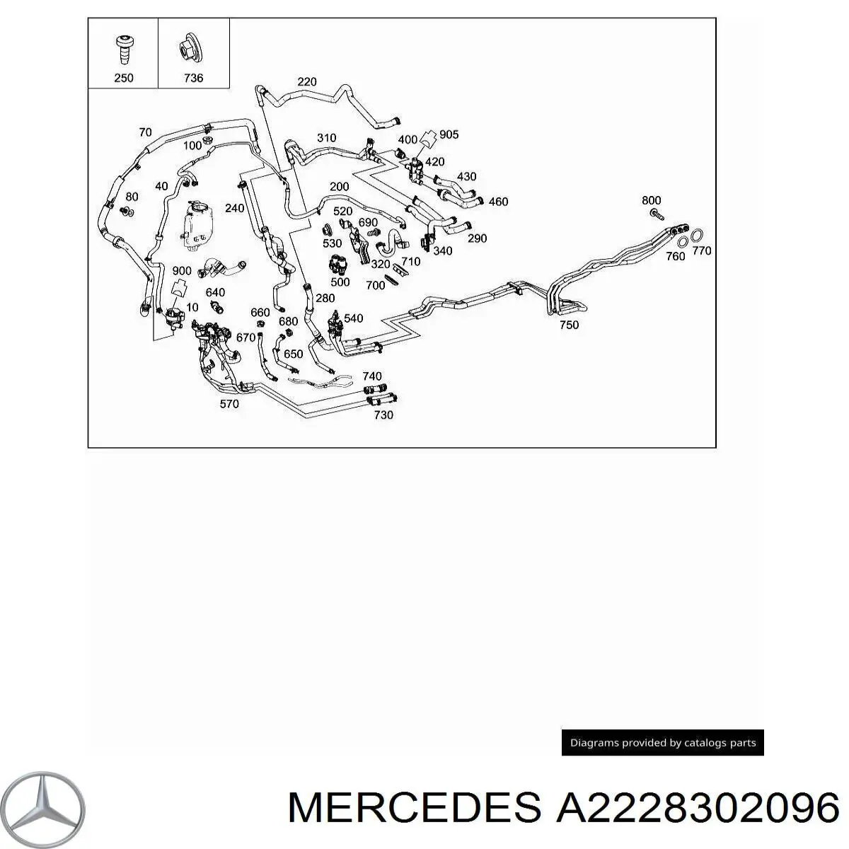  Mercedes A2228302096 цена, от 68.16 USD