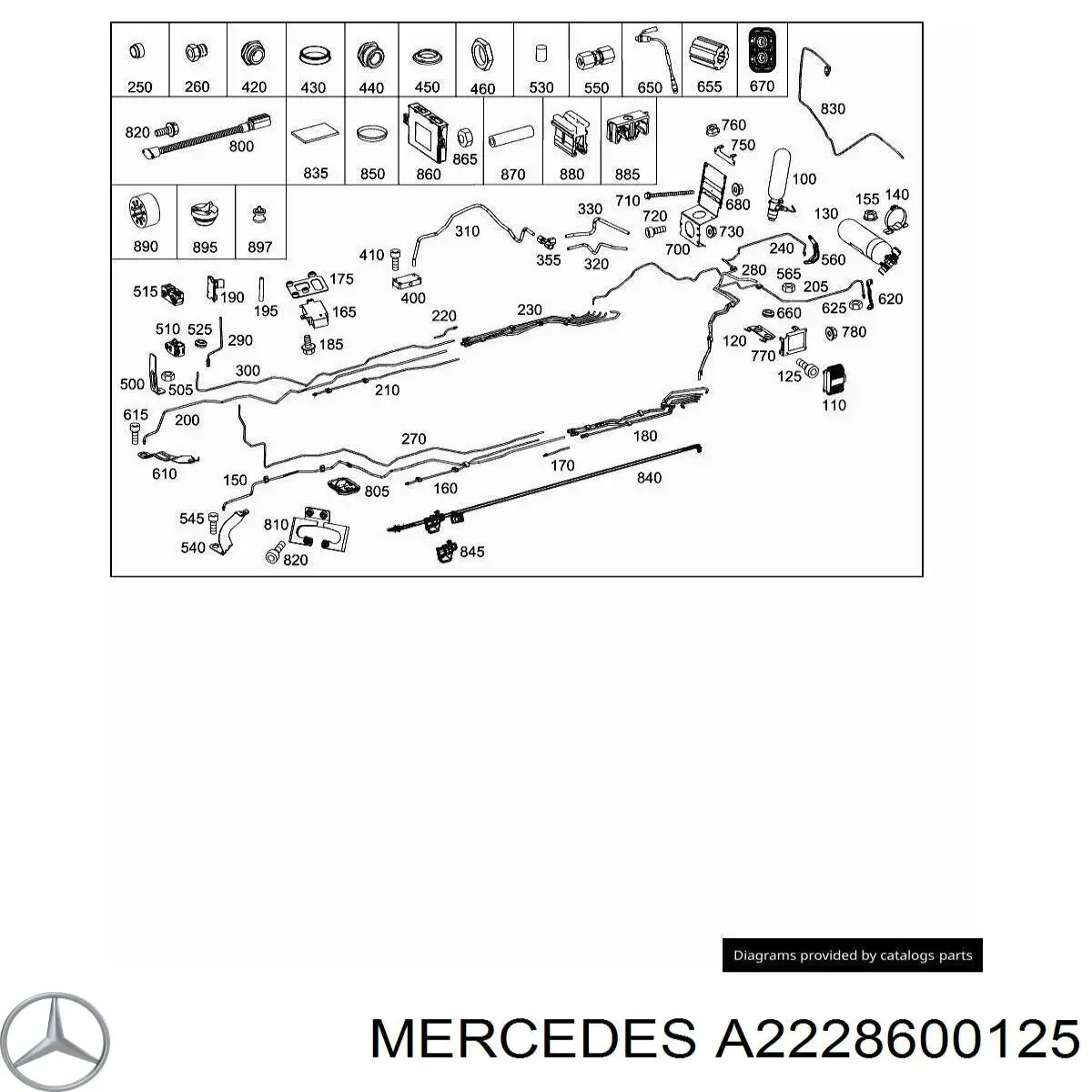 A2228600125 Mercedes 