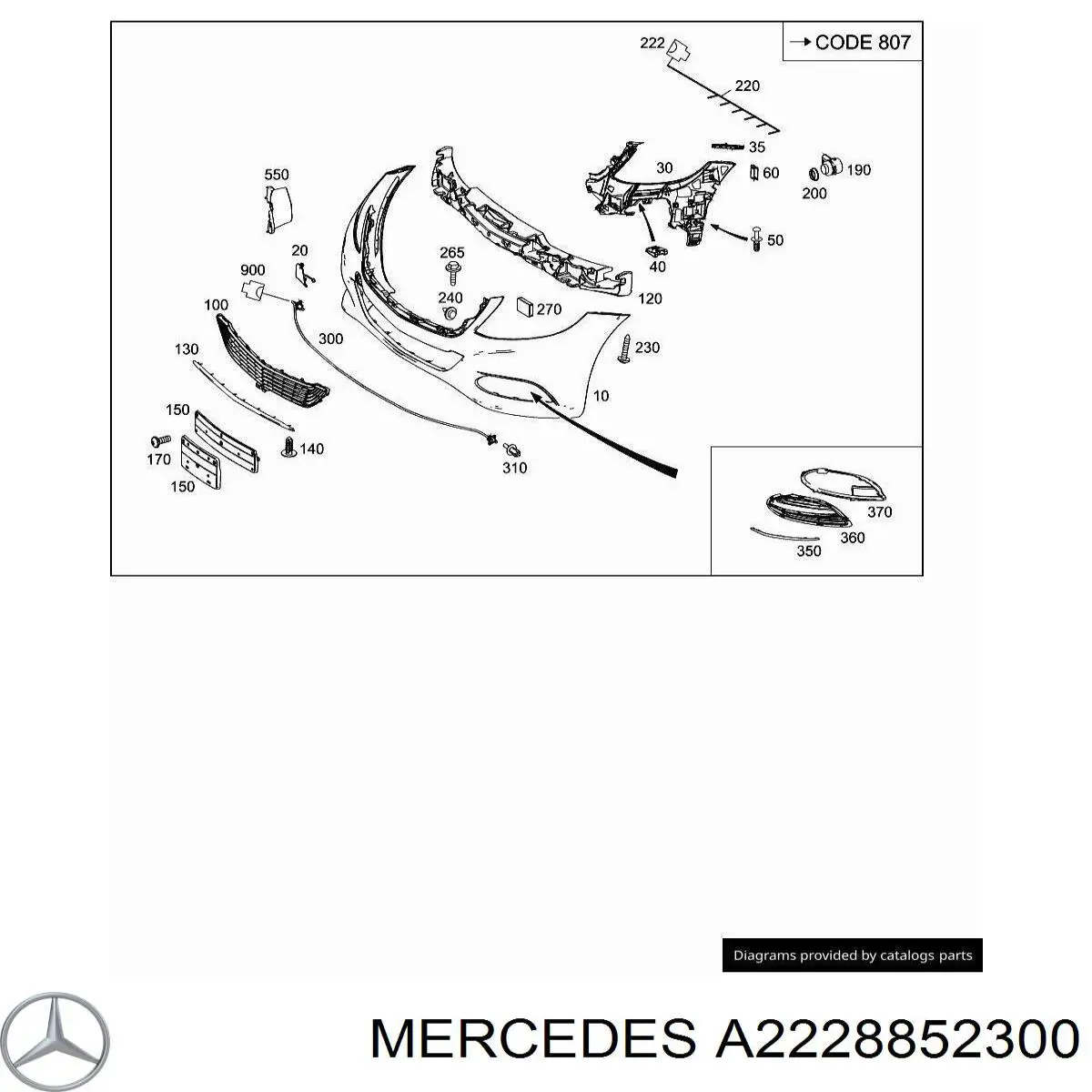  Mercedes A2228852300 цена, от 59.26 USD