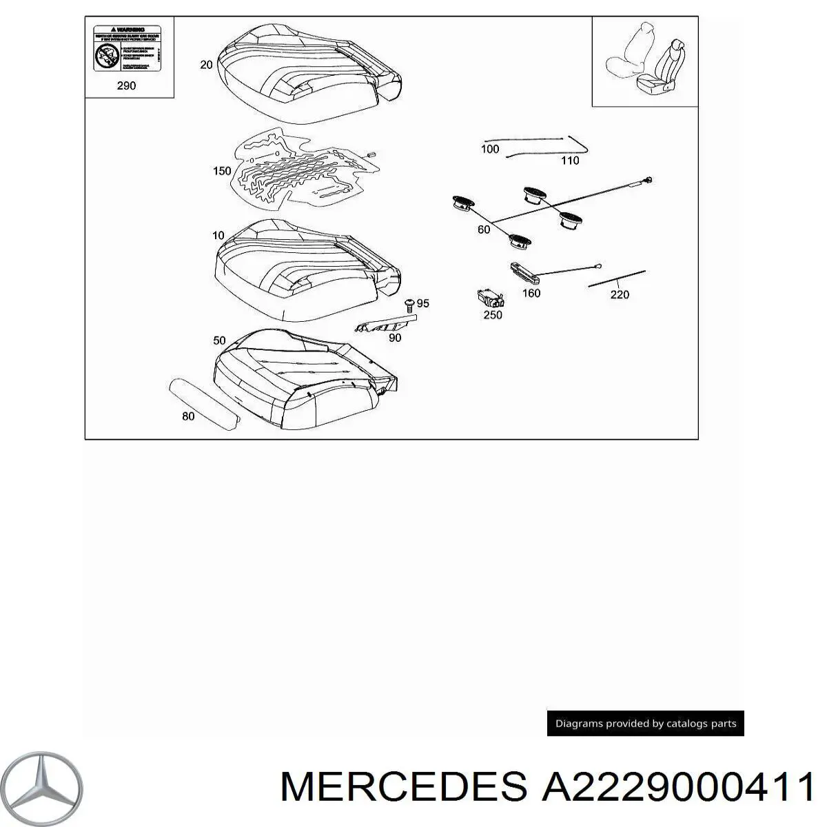  A2229000411 Mercedes