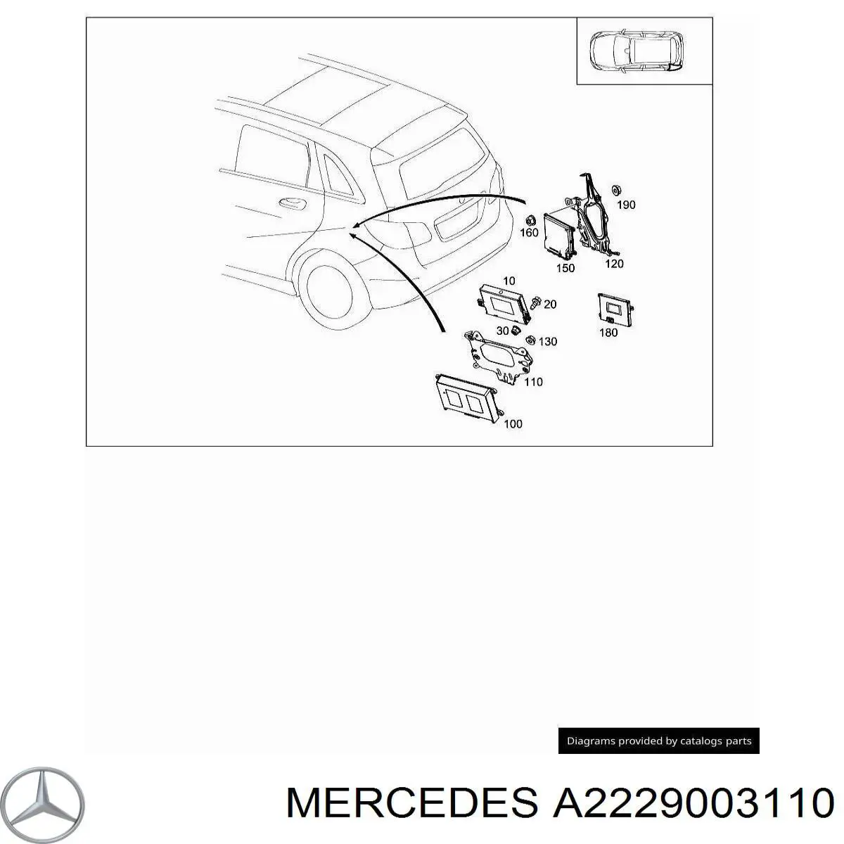 Купить A2229003110 Mercedes 