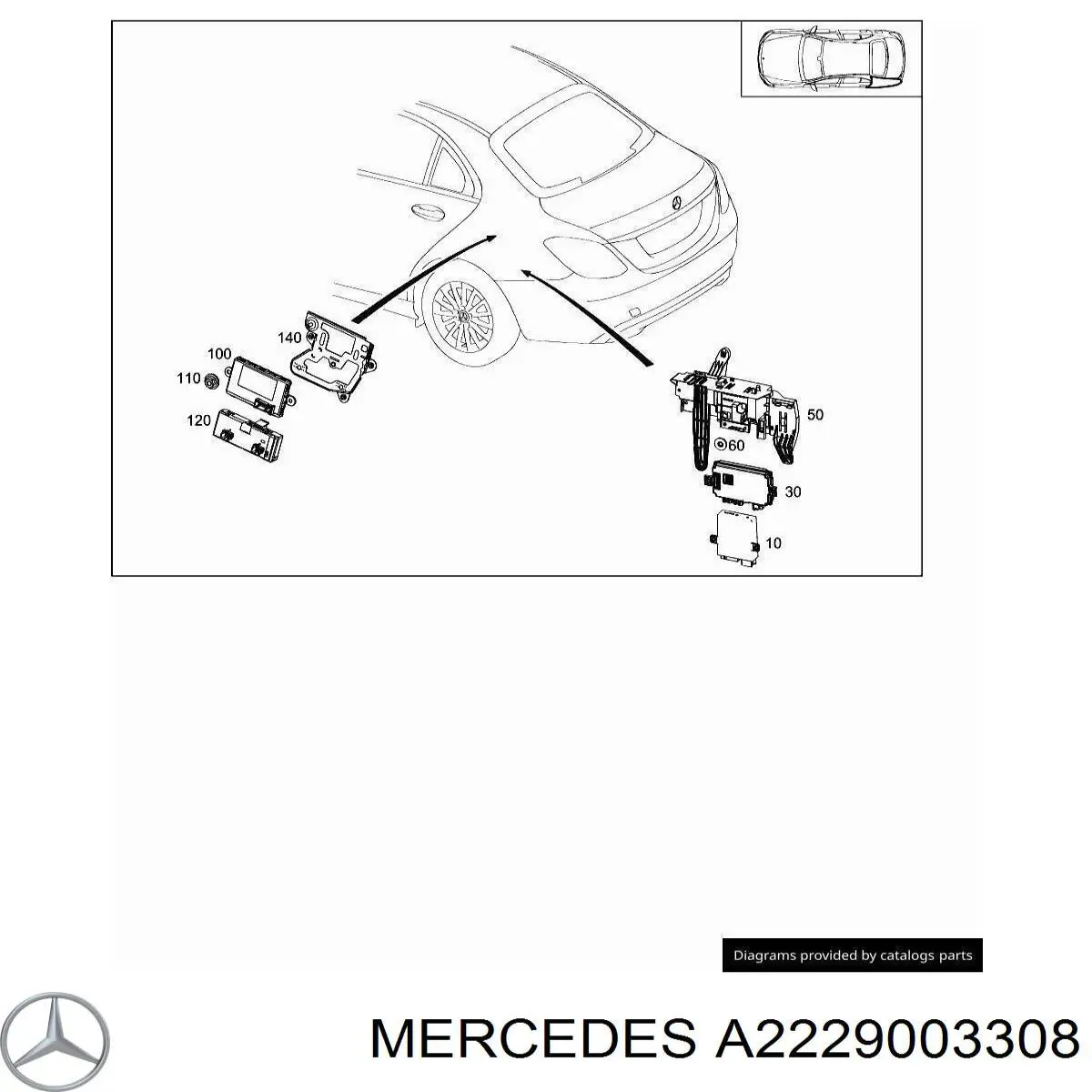 Купить 2229003308 Mercedes 