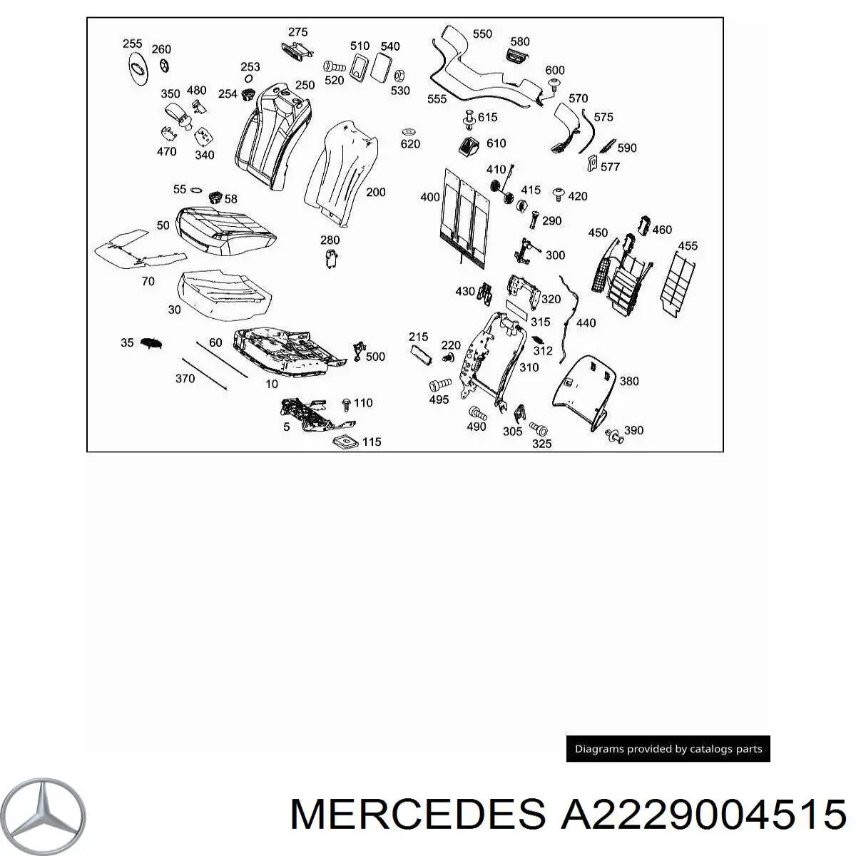  Mercedes A2229004515 цена, от 99.82 USD