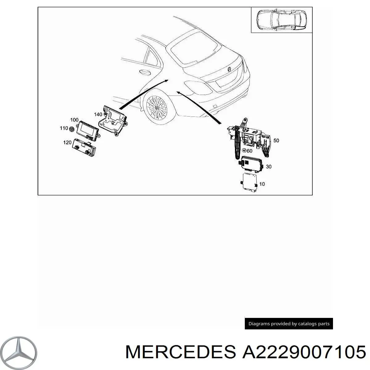 A2229007105 Mercedes 