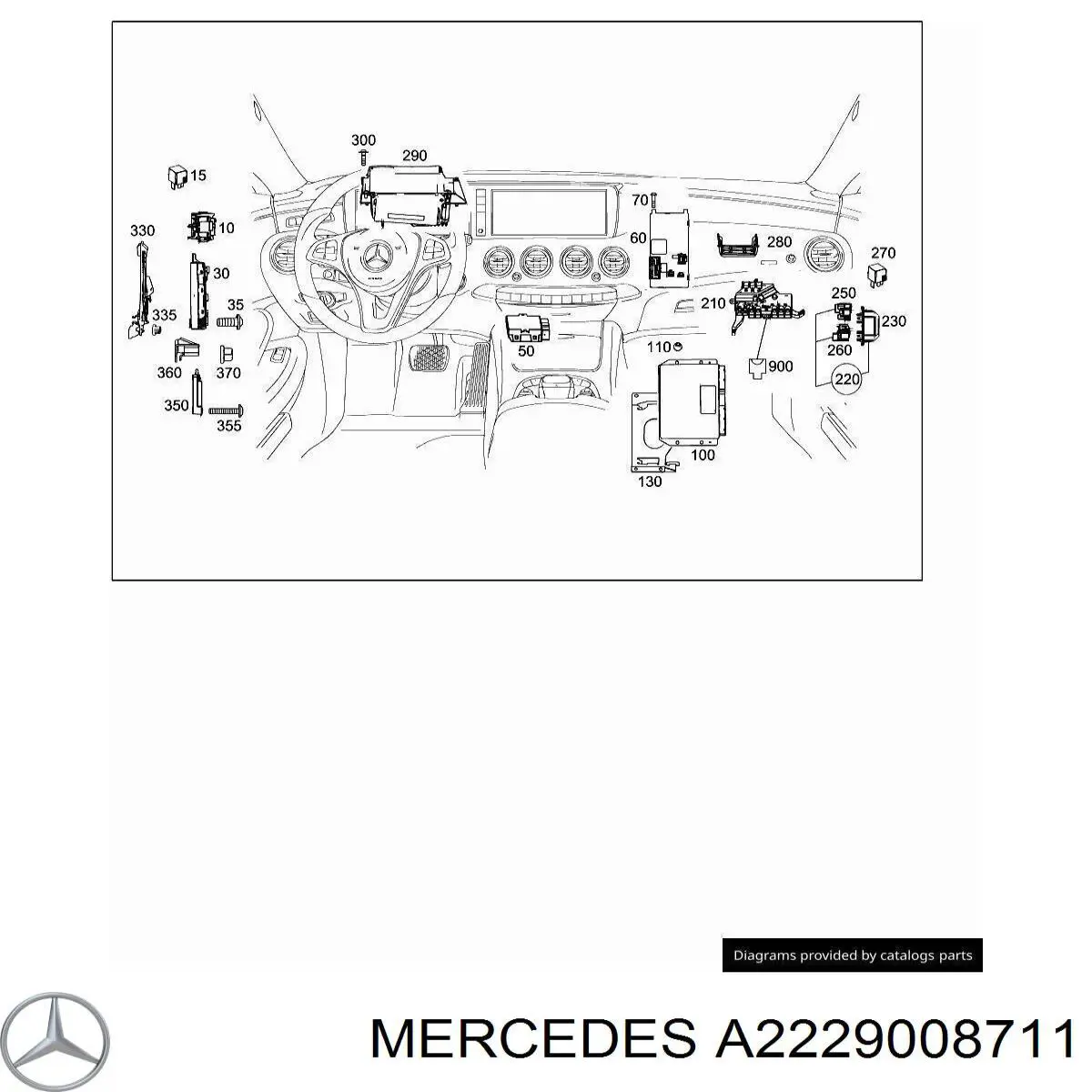  Mercedes A2229008711 цена, от 95.60 USD