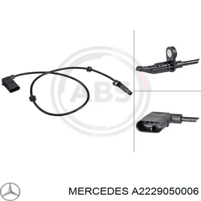 Купить A2229050006 Mercedes Датчик АБС задний правый