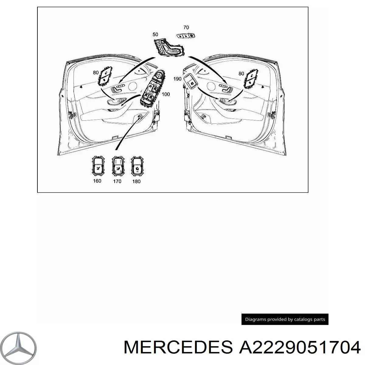  Mercedes 2229051704 цена, от 16.95 USD