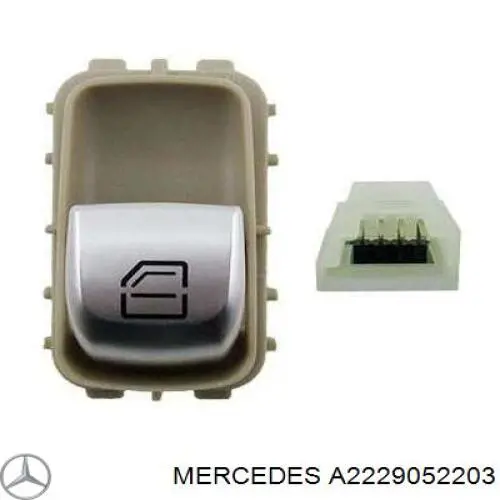 Кнопка стеклоподъемника передняя A2229052203 Mercedes