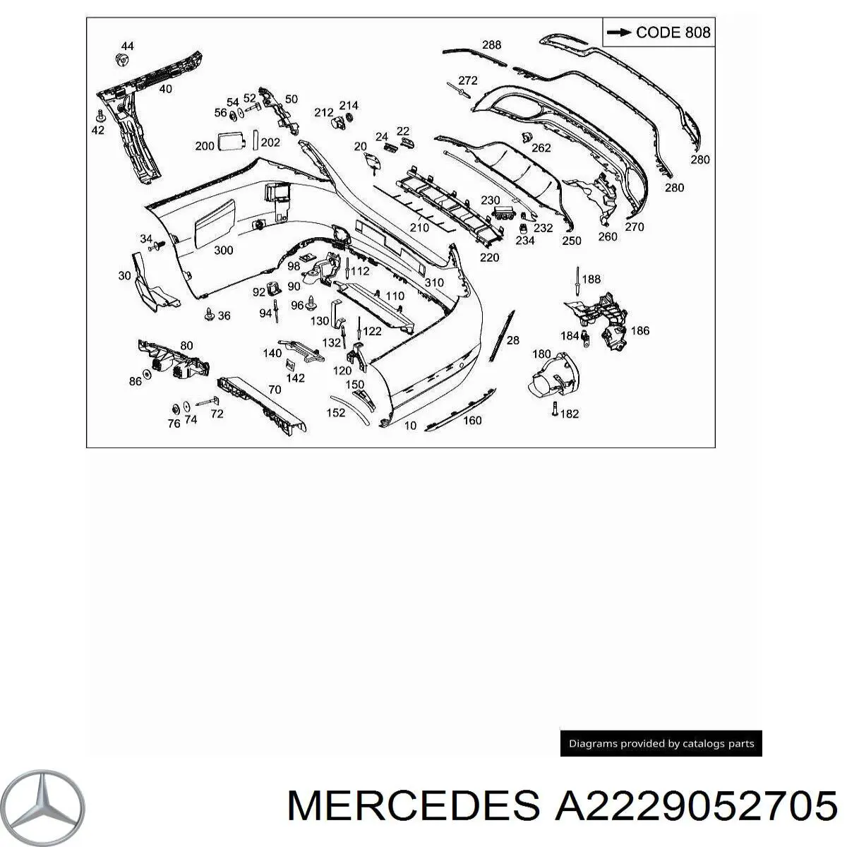 Купить A2229052705 Mercedes 