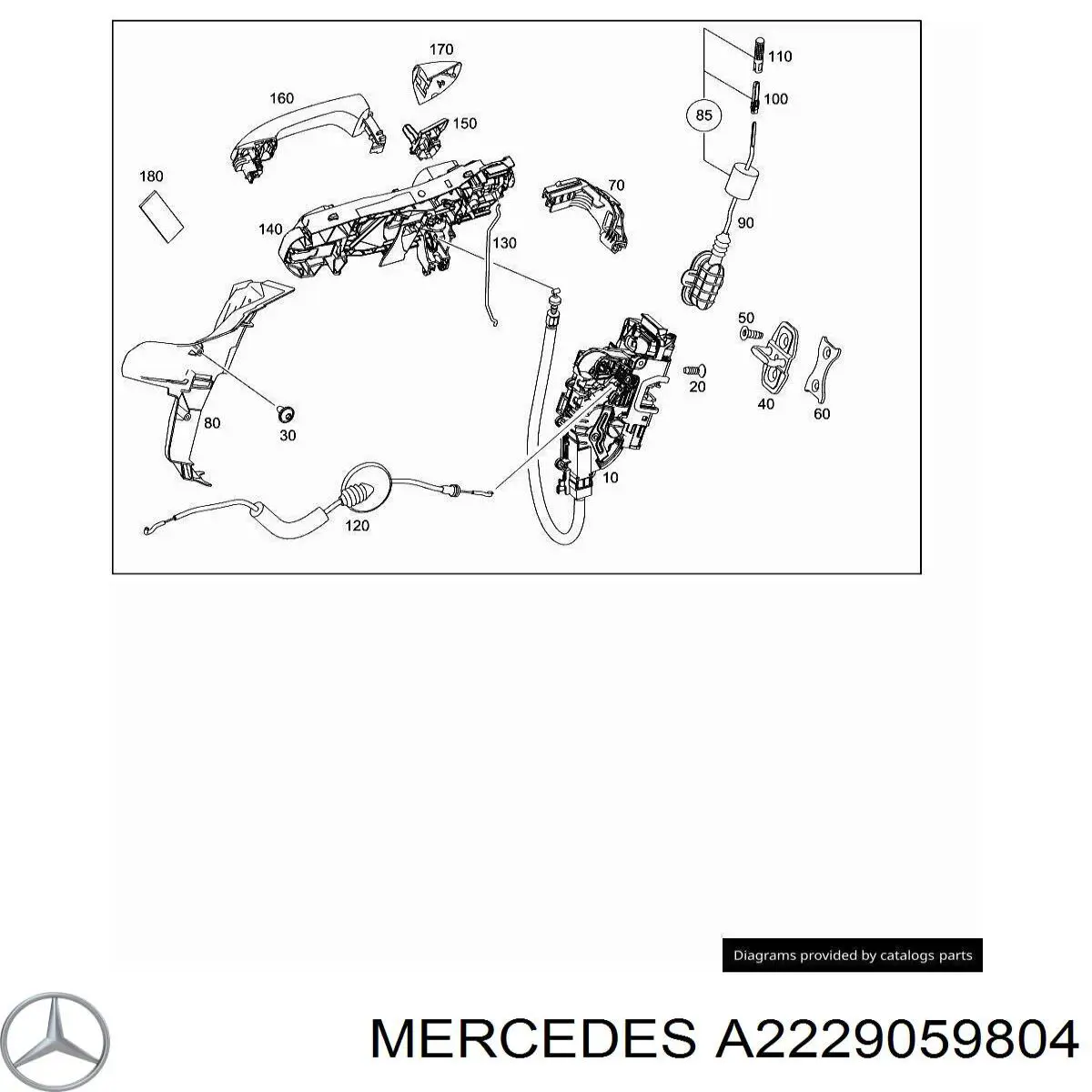 A2229059804 Mercedes Брелок управления сигнализацией