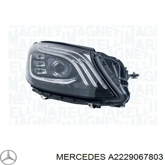 Правая блок фара Mercedes A2229067803 цена, от 1393.62 USD