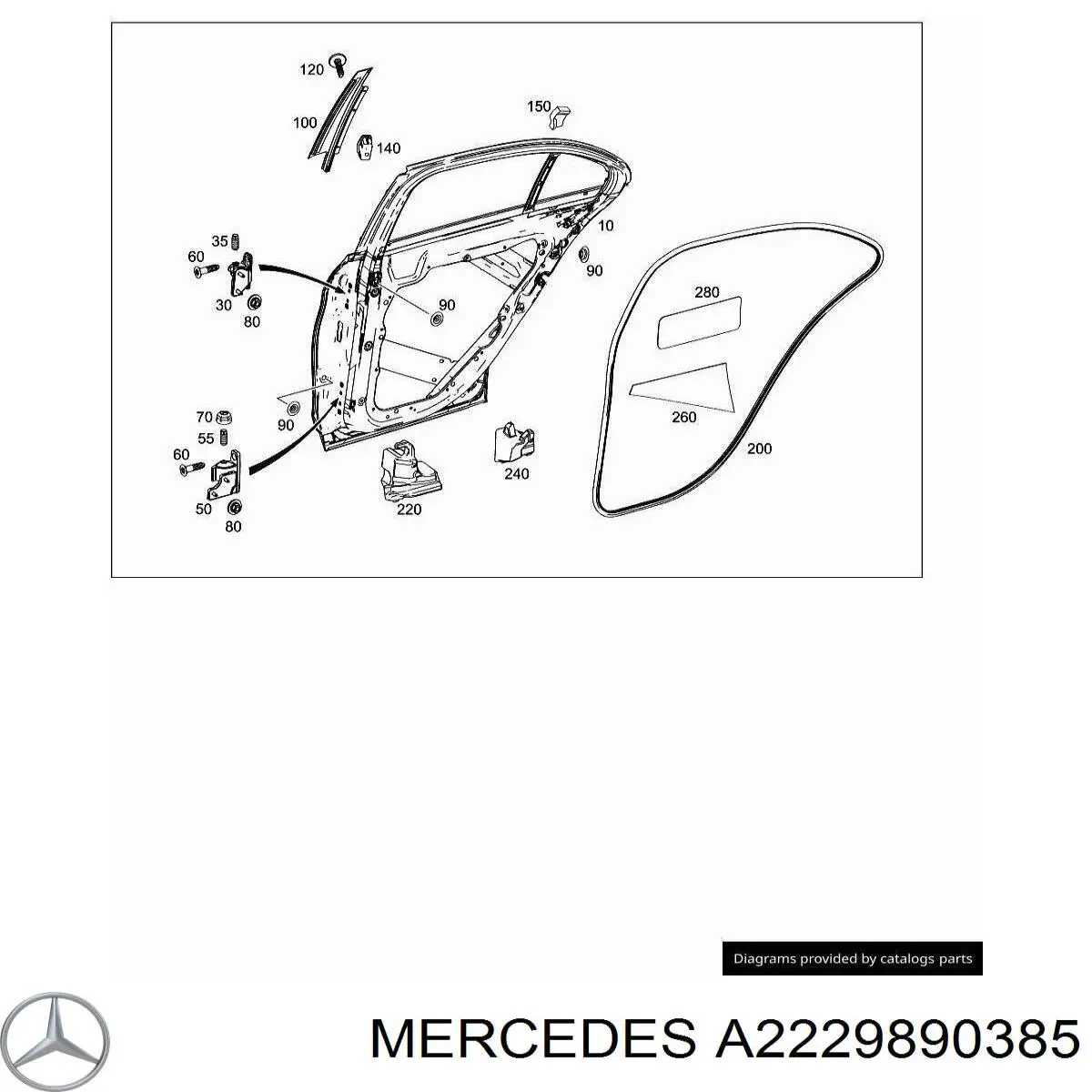  Mercedes 2229890385 цена, от 19.79 USD