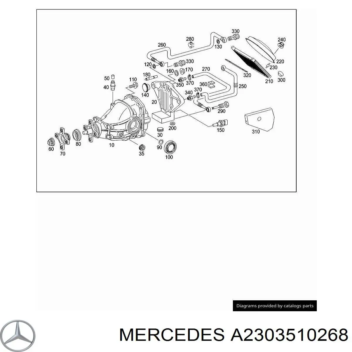  Mercedes A2303510268 цена, от 10.14 USD