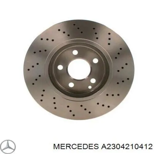 A2304210412 Mercedes диск тормозной передний
